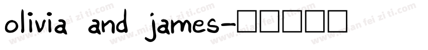 olivia and james字体转换